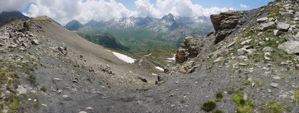 Blick vom Passo Invergneux Richtung Ponton